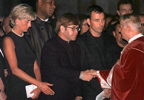 versace and elton john|gianni Versace funeral pictures.